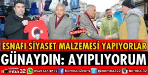 KÖY GARAJI ESNAFINI SİYASET MALZEMESİ YAPMALARINI AYIPLIYORUM
