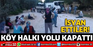 KÖY HALKI YOLU KAPATTI