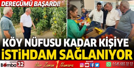 Köy nüfusu kadar kişiye istihdam sağlanıyor