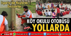 KÖY OKULU OTOBÜSÜ ÇOCUKLAR İÇİN YOLLARDA