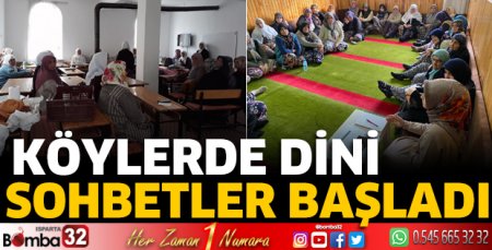 Köy sohbetleri başladı