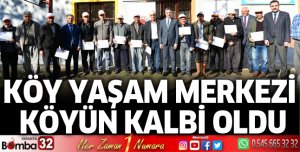 Köy Yaşam Merkezi köyün kalbi oldu