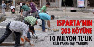 KÖY YOLLARI KİLİT PARKE TAŞI İLE KAPLANACAK