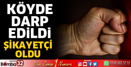 Köyde darp edildi