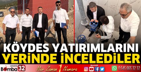 KÖYDES yatırımlarını yerinde incelediler