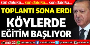 KÖYLERDE EĞİTİM BAŞLIYOR