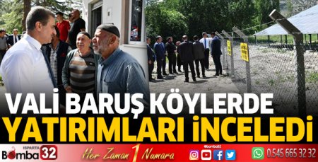 Köylerde yatırımları inceledi