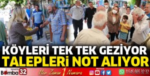 Köyleri tek tek geziyor