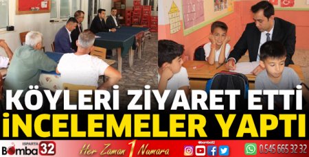 Köyleri ziyaret etti