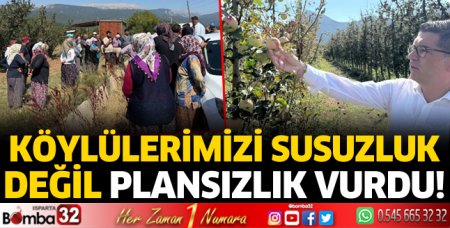 Köylülerimizi susuzluk değil plansızlık vurdu