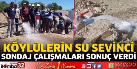 Köylülerin su sevinci