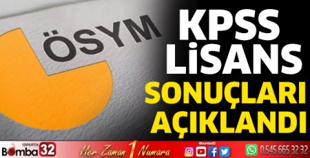 KPSS Lisans sonuçları açıklandı