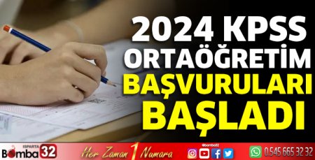 KPSS Ortaöğretim başvuruları başladı