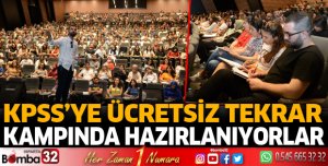 KPSS’ye ücretsiz tekrar kampında hazırlanıyorlar