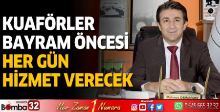 Kuaförler bayram öncesi hizmet verecek