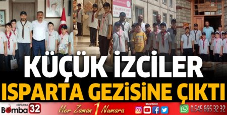 Küçük izciler Isparta turuna çıktı