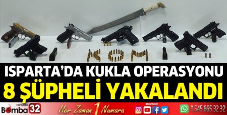 KUKLA operasyonunda 8 şüpheli yakalandı