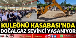 Kuleönü'nde doğalgaz sevinci