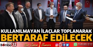 Kullanılmayan ilaçlar toplanarak bertaraf edilecek