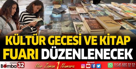 Kültür Gecesi ve Kitap Fuarı düzenlenecek