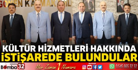 Kültür hizmetleri hakkında istişarede bulundular