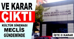 Kültür Sineması kiraya verilecek