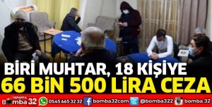 KUMAR BASKININDA 66 BİN 500 LİRA CEZA