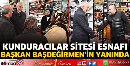 Kunduracılar Sitesi esnafı Başkan Başdeğirmen’in yanında 
