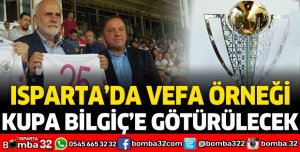 KUPA BİLGİÇ'E GÖTÜRÜLECEK