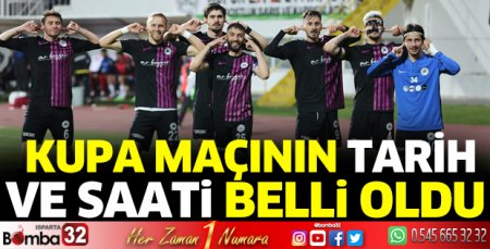 Kupa maçının tarih ve saati belli oldu