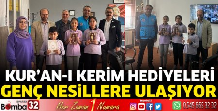 Kur’an-ı Kerim hediyeleri genç nesillere ulaşıyor