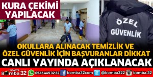KURA ÇEKİLİŞİ CANLI YAYINDA YAPILACAK