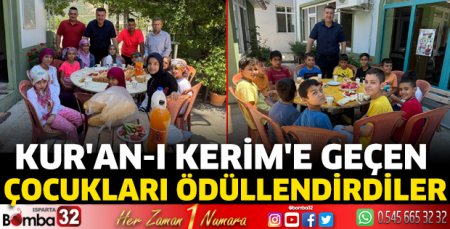 Kur'an-ı Kerim'e geçen çocukları ödüllendirdiler