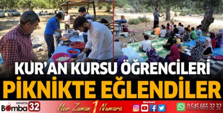 Kur'an kursu öğrencileri piknikte eğlendiler