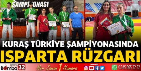 Kuraş Türkiye Şampiyonasında Isparta rüzgarı
