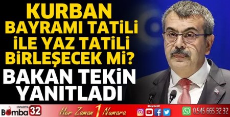 Kurban Bayramı tatili ile yaz tatili birleşecek mi?