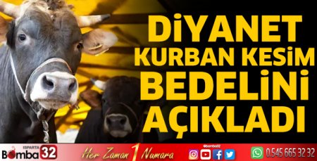 Kurban kesim bedeli açıklandı