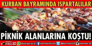 KURBANI KESENLER PİKNİK ALANLARINA GİTTİ