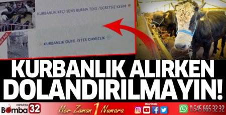 Kurbanlık alırken dolandırılmayın