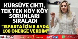 Kürsüde tek tek köy köy sorunları sıraladı