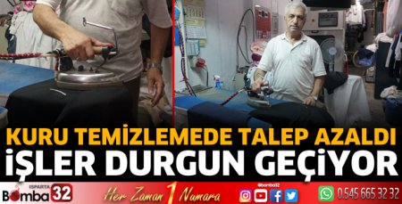 Kuru temizlemede talep azaldı