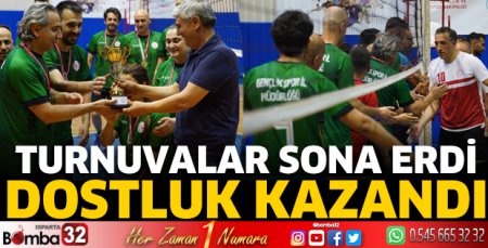 Kurumlar arası voleybol turnuvası sona erdi