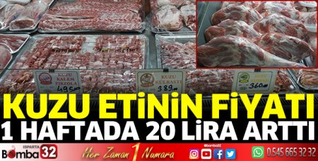 Kuzu eti 1 haftada 20 lira zamlandı