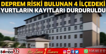 KYK Yurtlarının kayıtları durduruldu
