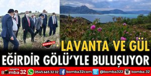 LAVANTA VE GÜL EĞİRDİR GÖLÜYLE BULUŞUYOR