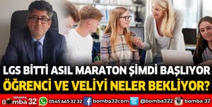 LGS bitti asıl maraton şimdi başlıyor