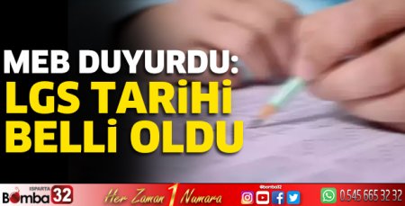 LGS tarihi belli oldu