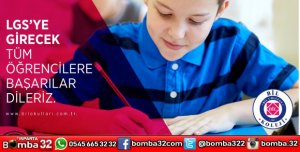 LGS'ye gireceklere başarılar dileriz