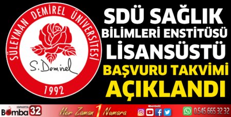 Lisansüstü Başvuru Takvimi Açıklandı
