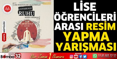 Lise öğrencileri arası resim yapma yarışması